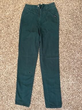 Rockies Forest Green Straight Leg Jeans